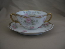Haviland Limoges Bouillon Cup & Saucer, Sch 261