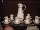 Haviland Limoges Chocolate set with pink roses
