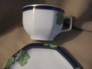 Haviland Limoges Coffee cup & saucer, Jardin D'Hiver