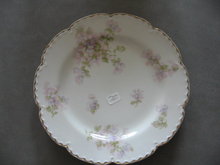 Haviland Limoges Luncheon Plate, Lavendar