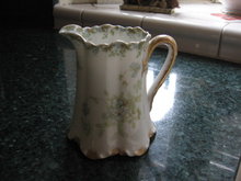 Haviland Limoges Creamer, blue flowers