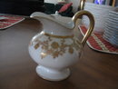 Haviland Limoges Footed creamer, gold design