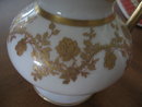 Haviland Limoges Footed creamer, gold design