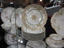 Haviland Limoges Fancy Dessert Plate, lots of gold