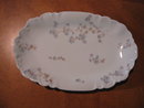 Haviland Limoges Relish dish, blue flowers