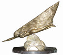 Comet Art Deco Bronze Sculpture by Maurice Guiraud-Riviere