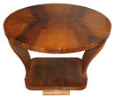 Art Deco Period Figured Walnut Bentwood Side Table
