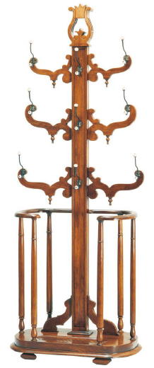 Antique Anglo-Indian Teak Hall Tree