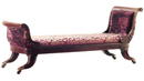 Antique English Colonial Mahogany Day Bed