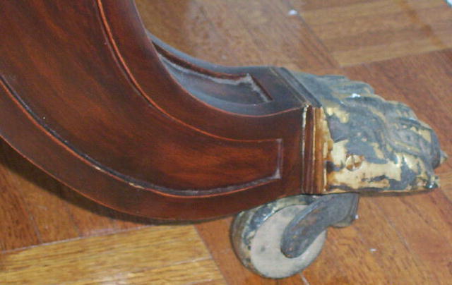 Antique English Colonial Mahogany Day Bed