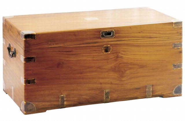 Antique China Trade Camphor Chest Trunk