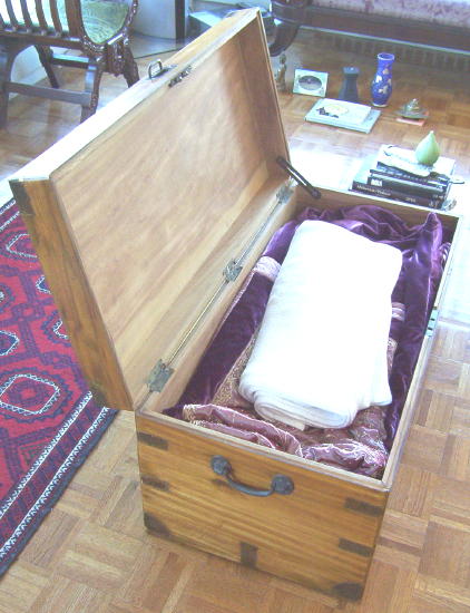 Antique China Trade Camphor Chest Trunk