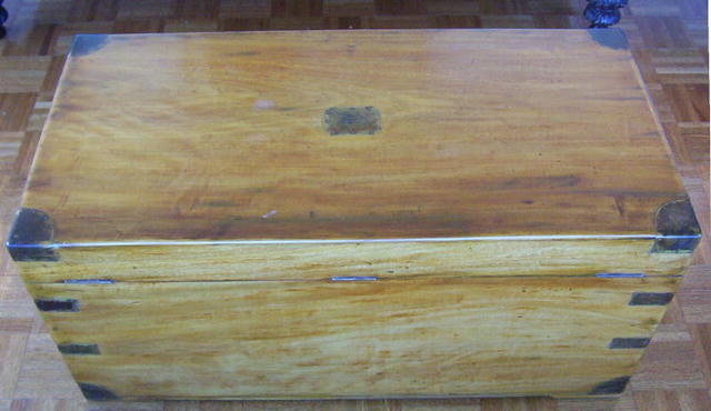 Antique China Trade Camphor Chest Trunk
