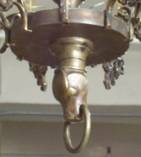Antique Flemish Belgian Bronze Chandelier