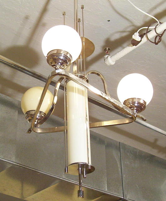 c1940s Vienna Art Deco Electric Chandelier