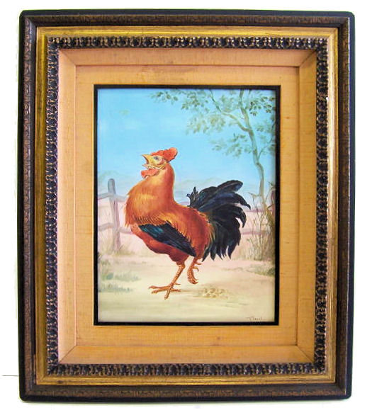 2 Frederick Rhead Painted Porcelain Plaques