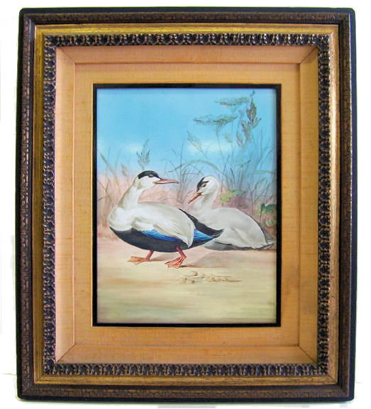 2 Frederick Rhead Painted Porcelain Plaques