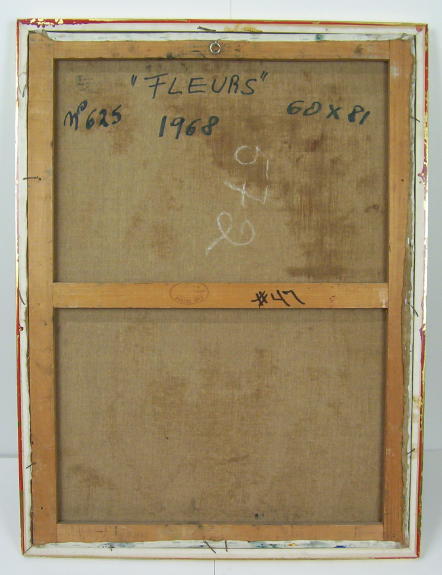 1968 EMERIC Impressionist Floral Still Life Oil Painting by Emeric
