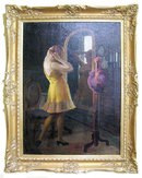 Hungarian EMIL PAP Figural Oil Painting
