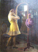 Hungarian EMIL PAP Figural Oil Painting