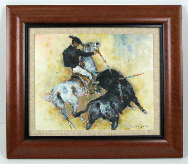 HOLESCH Picador Bullfighter Oil Painting
