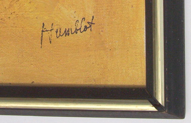 HUMBLOT Signed Oil Children's Painting