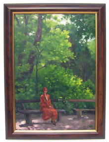 Alajos BAY Hungarian Wooded Landscape