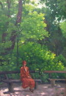 Alajos BAY Hungarian Wooded Landscape