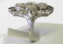 Platinum Diamonds & Sapphire Ring