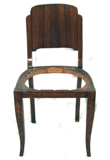 Set 6 Art Deco Mahogany Dining Chairs