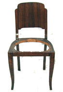 Set 6 Art Deco Mahogany Dining Chairs