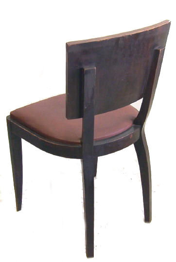 Set 6 French Art Deco Walnut Dining Chairs