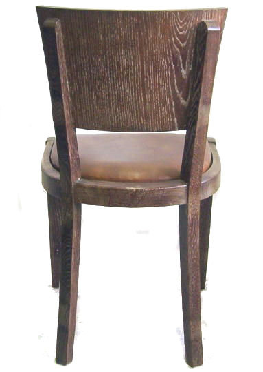 Set 6 French Art Deco Oak Dining Chairs