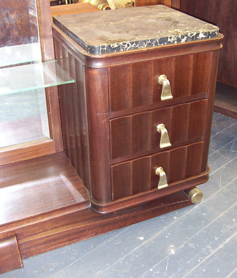 French Art Deco Vanity & Dressing Mirror