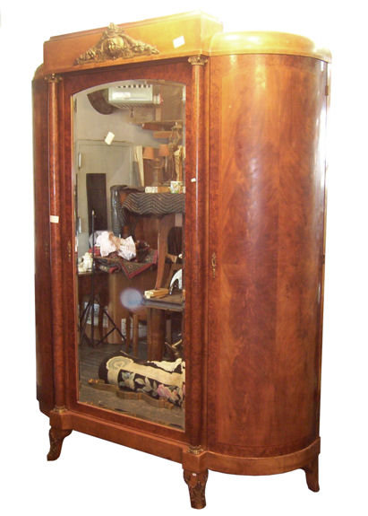 Large Antique French Empire Revival Armoire