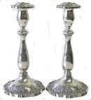 Pair of Fisher Sterling Silver Candlesticks