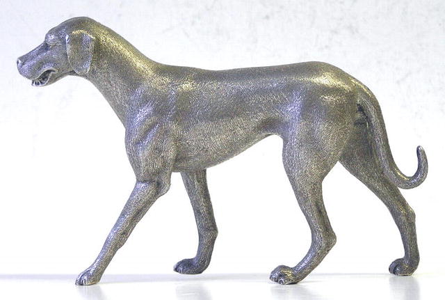 W&W Sterling Silver Labrador Dog Figurine