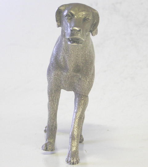 W&W Sterling Silver Labrador Dog Figurine