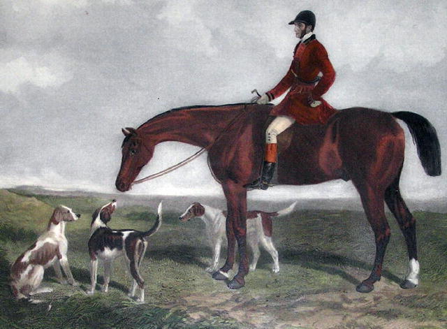W&H Barraud Horse Hunting Engraving