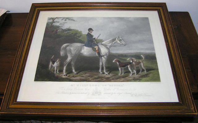 W&H Barraud Horse Hunting Engraved Print