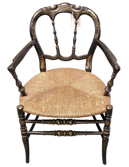 Ebonized Aesthetic American Fancy Arm Chair
