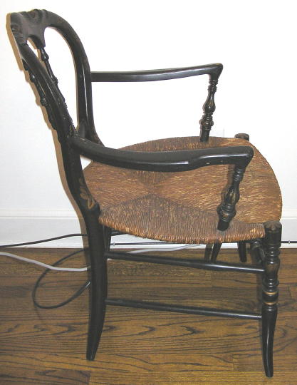 Ebonized Aesthetic American Fancy Arm Chair