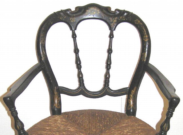 Ebonized Aesthetic American Fancy Arm Chair