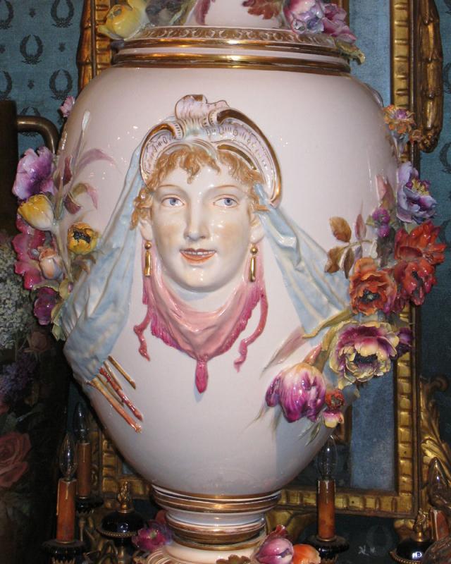 Monumental Antique Berlin KPM Neo-Rococo Porcelain Vase by Kipps