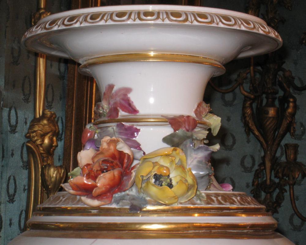Monumental Antique Berlin KPM Neo-Rococo Porcelain Vase by Kipps
