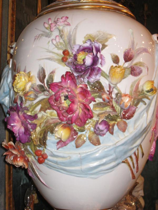 Monumental Antique Berlin KPM Neo-Rococo Porcelain Vase by Kipps