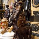 Bronze of Lady and Hound Dog by Adrien-Etienne Guadez 1845-1902