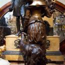 Bronze of Lady and Hound Dog by Adrien-Etienne Guadez 1845-1902