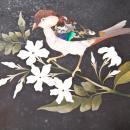 Antique Italian Pietra Dura Inlaid Ebonized Cigar Box