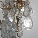 Pair of Neoclassical Rock Crystal and Gilt Metal Sconces